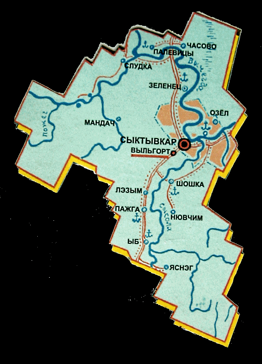 Карта сыктывдинского района республики коми