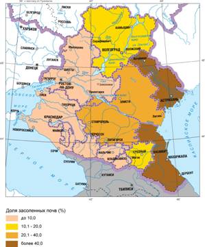 Карта россии юг россии