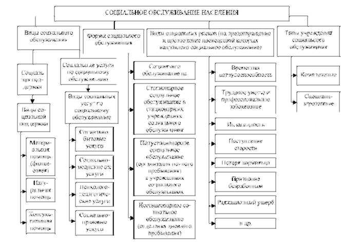 Система социальных услуг схема