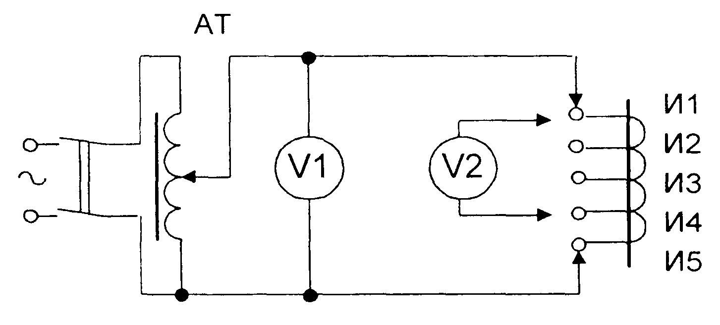 Схемы измерения коэффициента трансформации