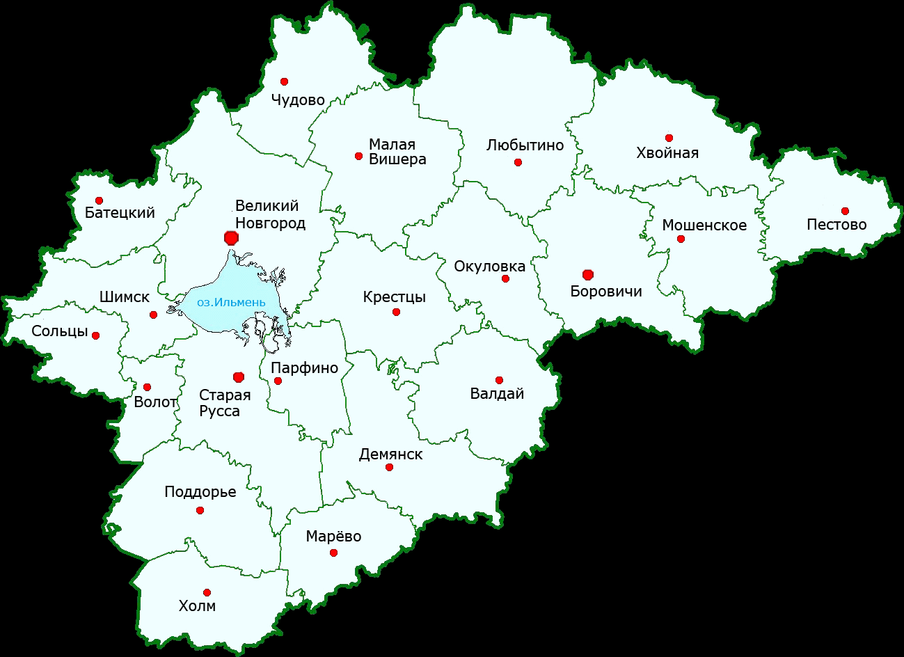 Карта парфино новгородской области