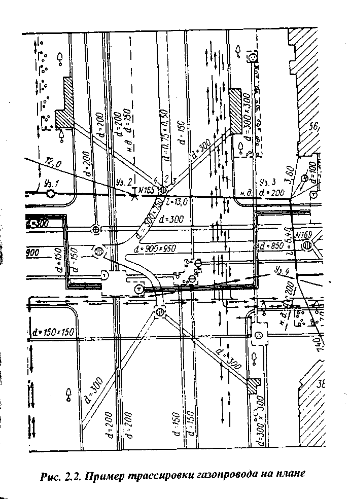 Обход трасс подземных газопроводов. Схема обхода трасс газопровода. Маршрутная карта обхода наружного газопровода. Угол пересечения газопровода с автодорогой. Трассировка газопровода.