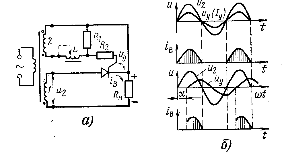 Тиристорный выпрямитель схема управления